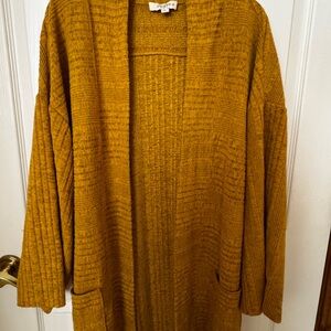 Umgee Mustard Cardigan Sweater